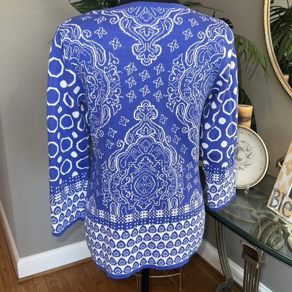 ISAAC MIZRAHI LIVE Button down Long sleeves Cardigan Size XS💙 EUC - Picture 4 of 13